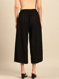 Tie Up Culottes-Black - De Moza