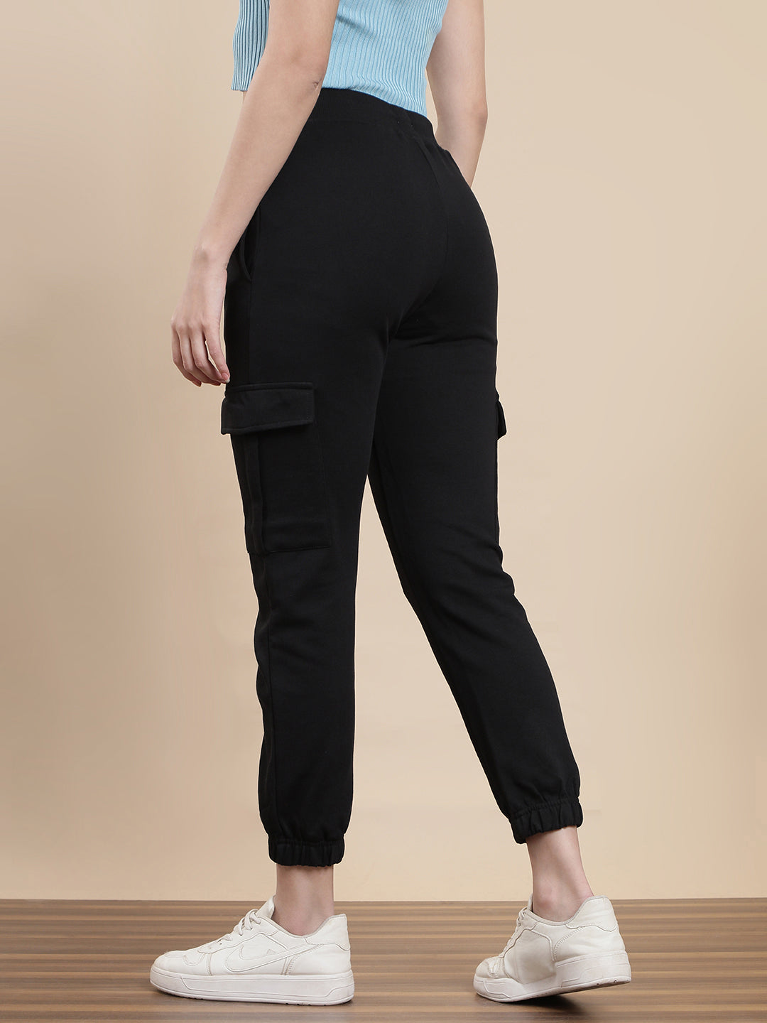 De Moza Women Casual Jogger Black