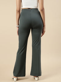 Fit & Flare Pant-Olive