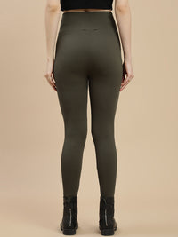 De Moza Women Winter Leggings Olive