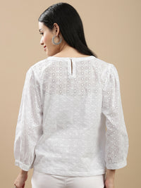 De Moza Women Casual Top White