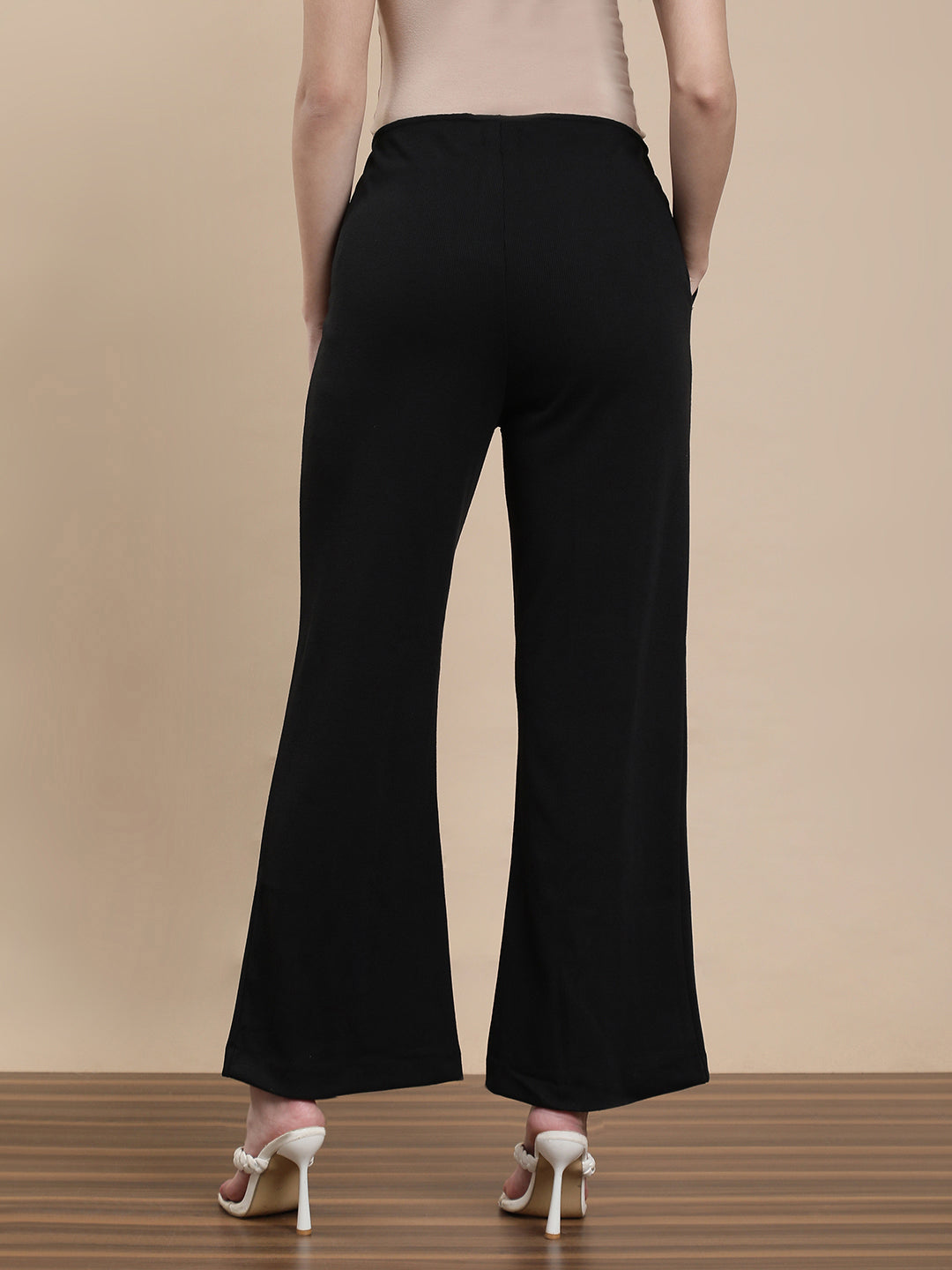 De Moza Women Casual Tregging Black