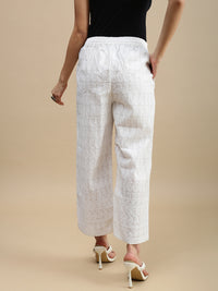 De Moza Women Casual Palazzo White