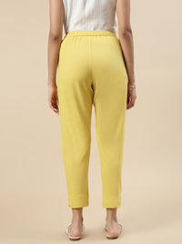 Casual Straight Pant-Light Mustard