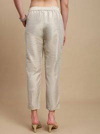 De Moza Women Casual Pants Ecru - De Moza