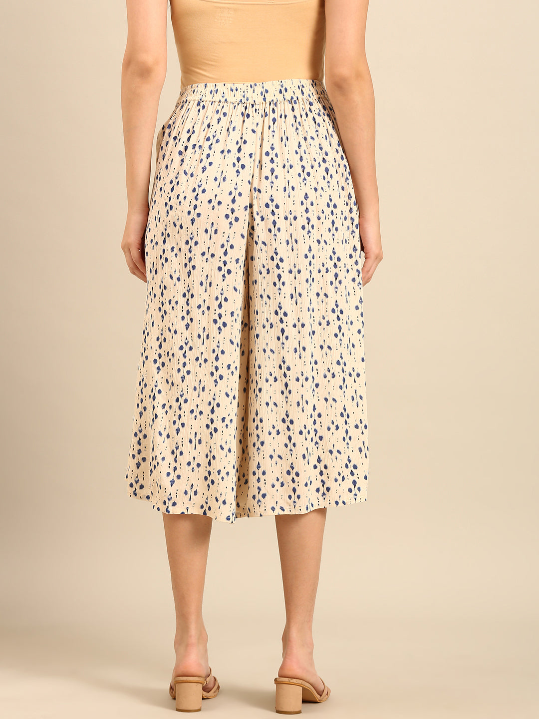 Printed Culottes-OffWhite - De Moza