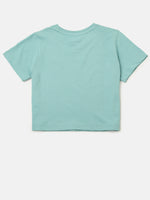 PIPIN Girls T-Shirt Solid Cotton Petrol - De Moza