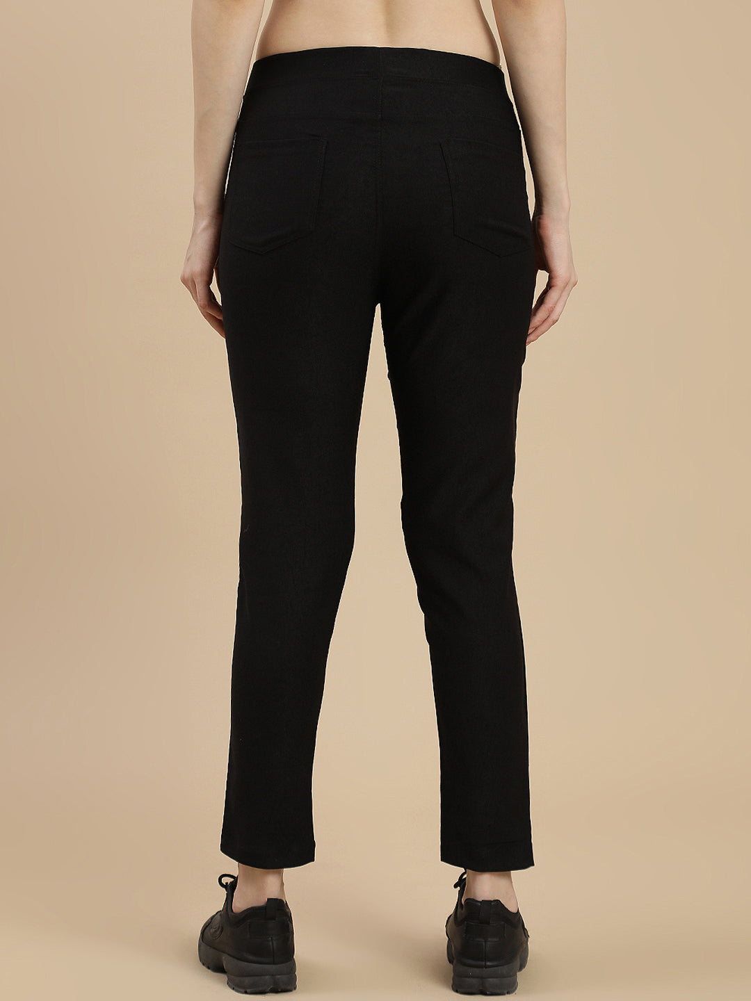 De Moza Women's Casual Jegging Black - De Moza