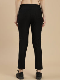 De Moza Women's Casual Jegging Black - De Moza