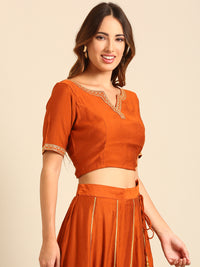 Blouse-Rust Orange - De Moza