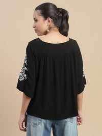 De Moza Women Casual Top Black - De Moza