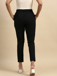 Straight Pant-Black - De Moza