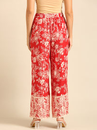 Printed Palazzo-Red - De Moza