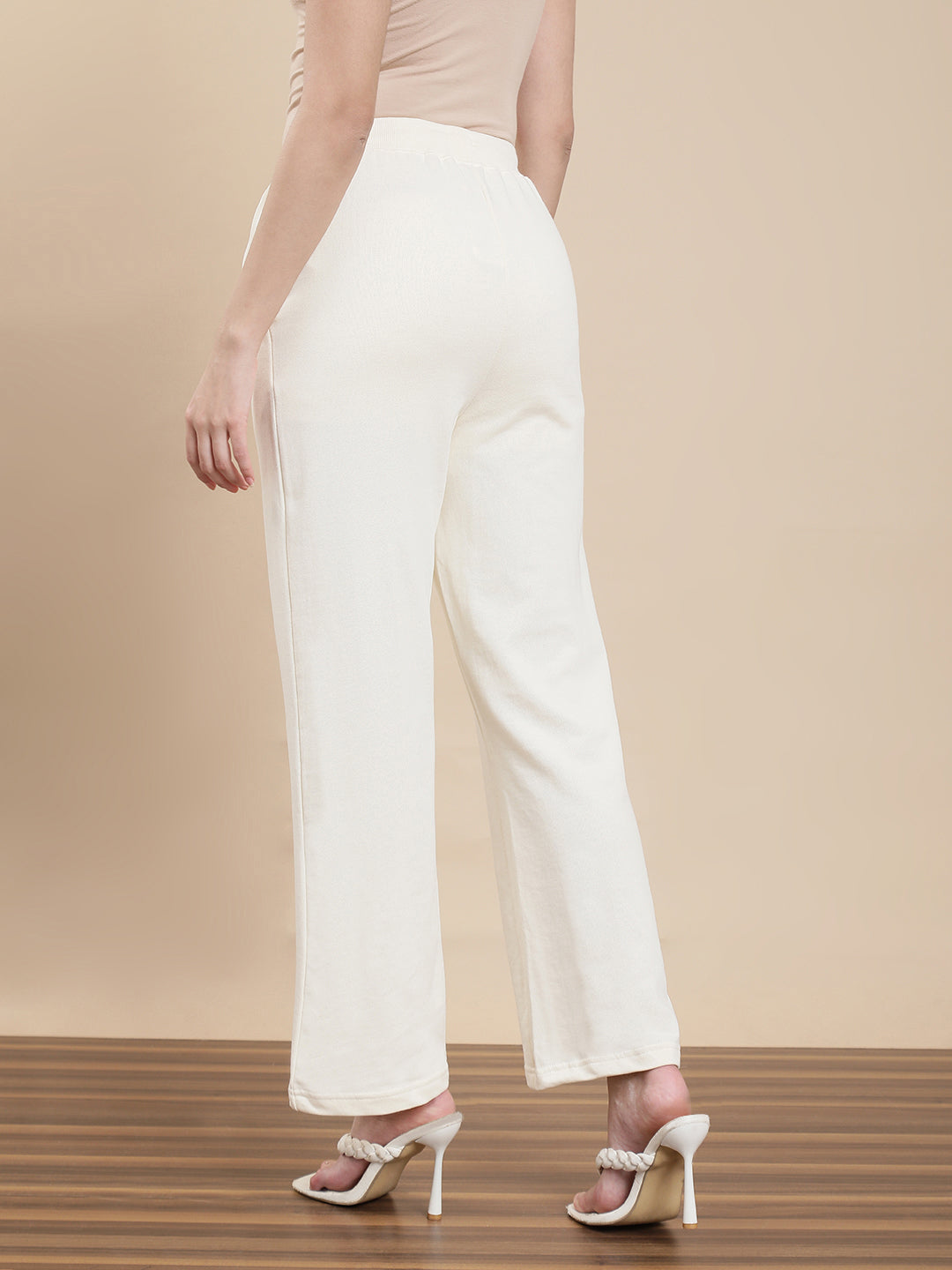 De Moza Women Casual Pants Cream