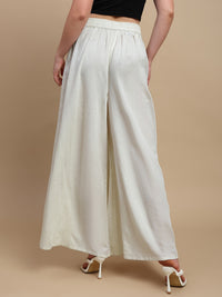 De Moza Women Casual Palazzo Natural - De Moza