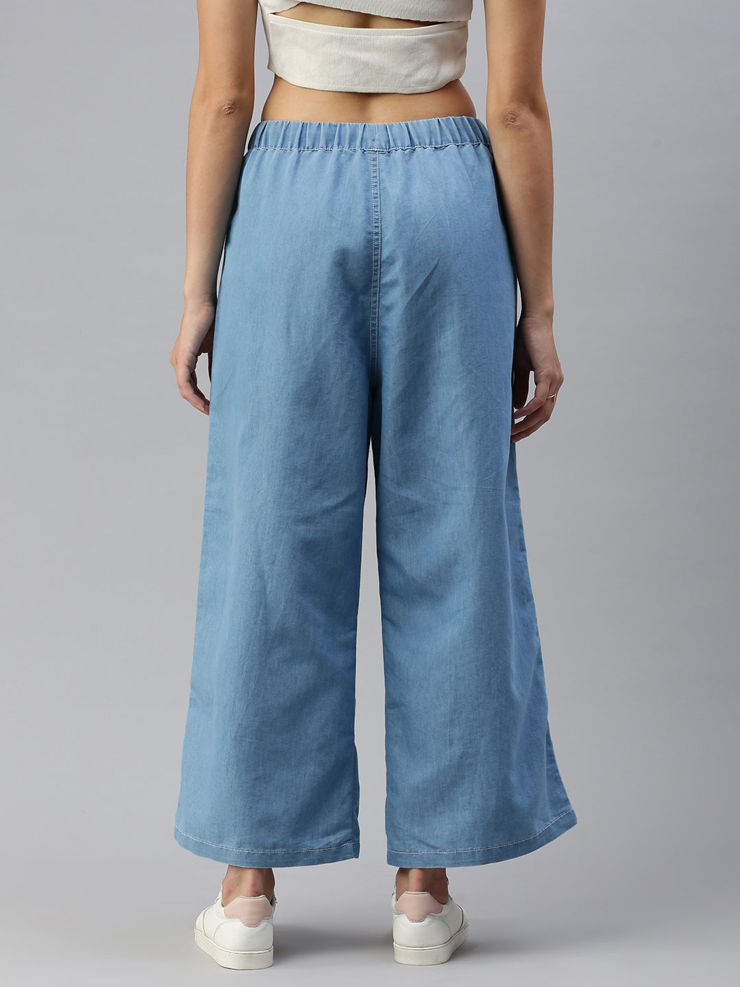 De Moza Women Culottes Ice Blue