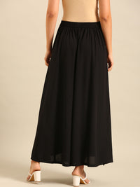 Flared Palazzo-Black - De Moza