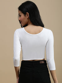De Moza Women Athleisure Top White