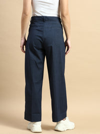 Formal Pants Stripped-Navy - De Moza