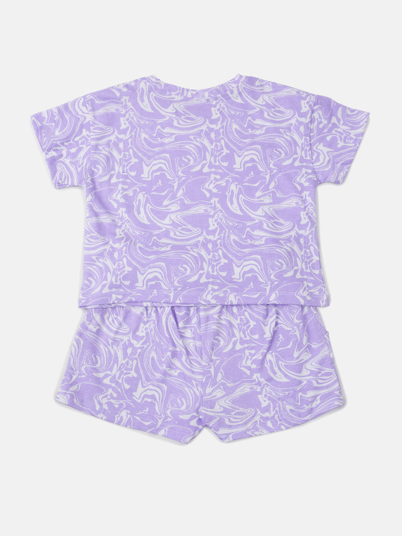 PIPIN Girls Co-ord Set Lilac