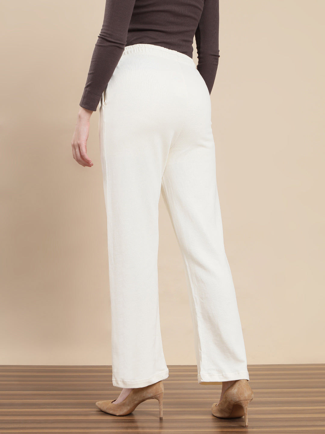 De Moza Women Casual Pants Cream