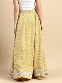 Co-Ord Set (Blouse & Skirt)-Mustard - De Moza