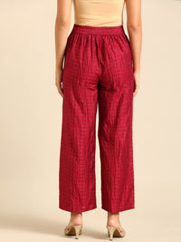 Palazzo Checked-Pink - De Moza