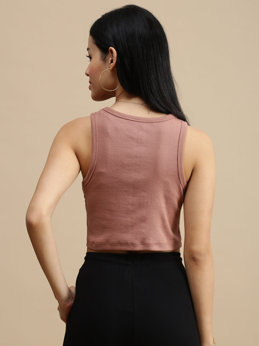 De Moza Women Casual Top Mocha Mousse