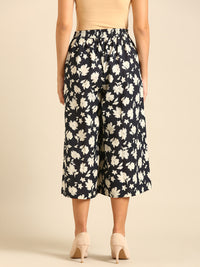 Culottes All Over Print-Navy - De Moza