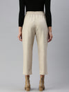 De Moza Women Formal Pant Beige
