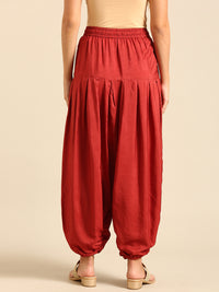 Harem Pant-Brick Red - De Moza