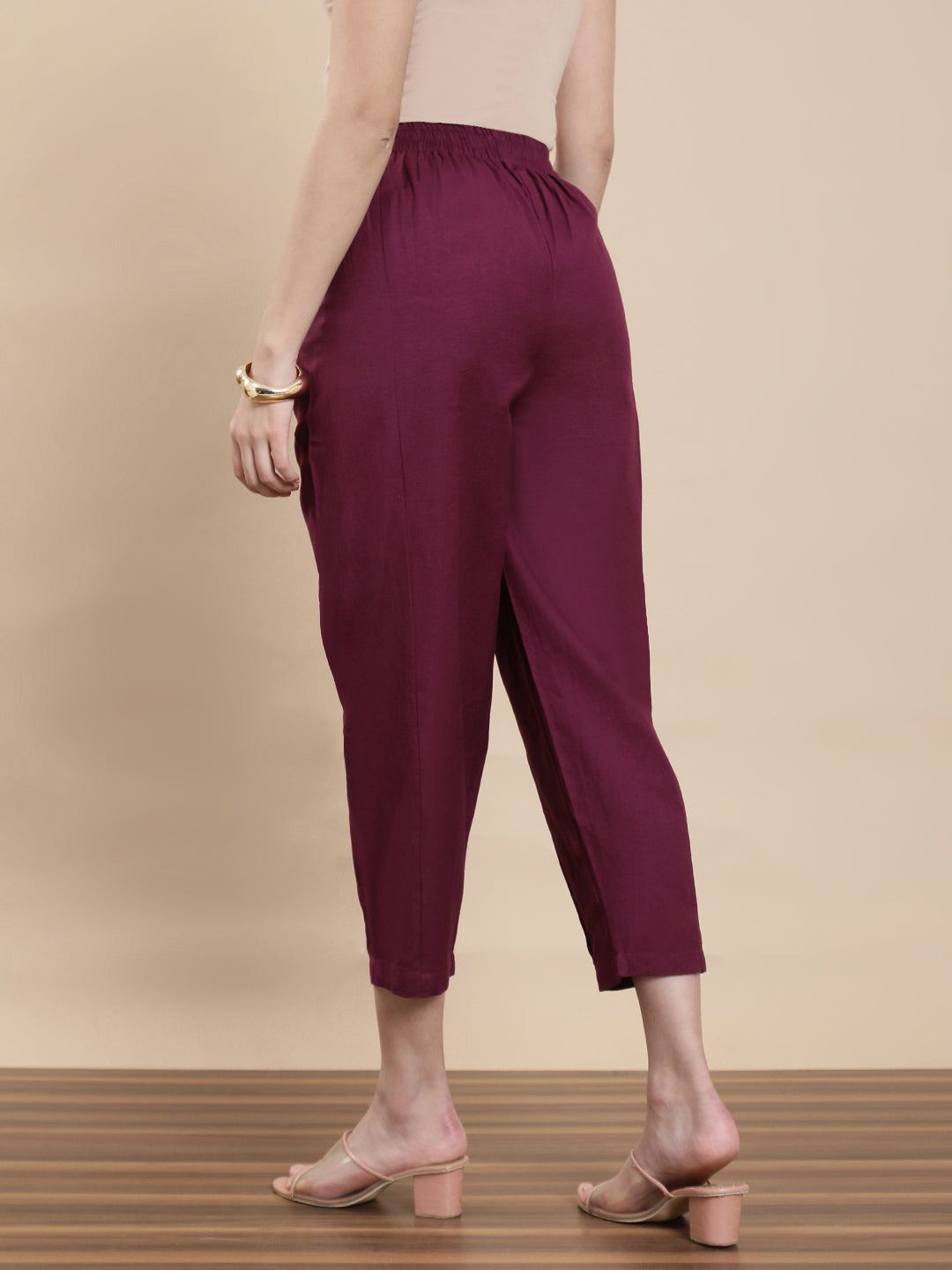 De Moza Women Casual Pants Cherry