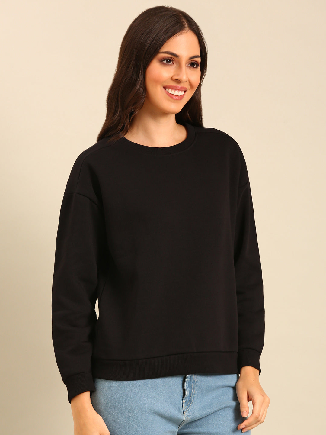 Sweatshirt-Black - De Moza