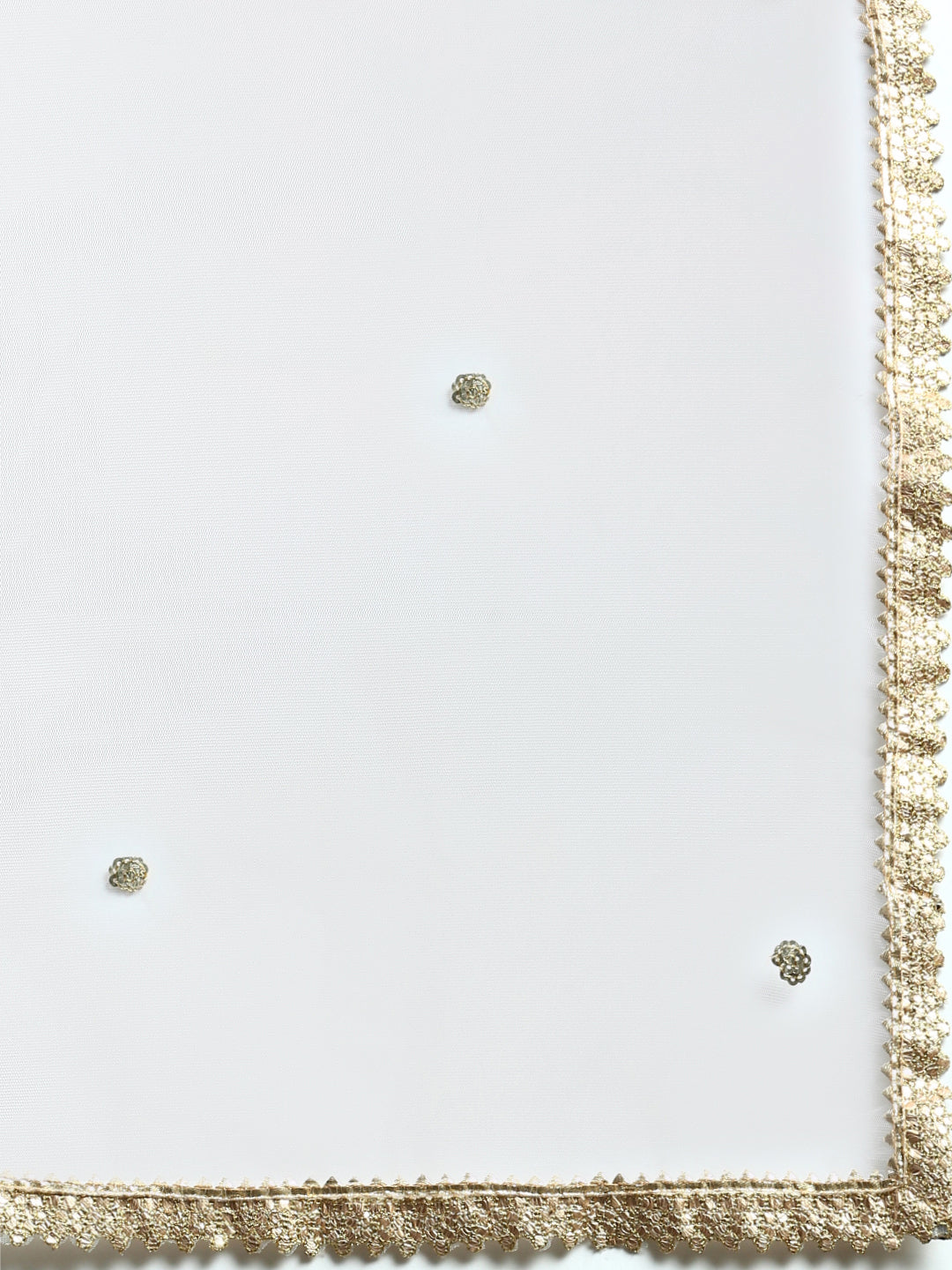 Dupatta Jacquard-White - De Moza