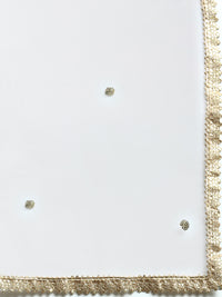 Dupatta Jacquard-White - De Moza