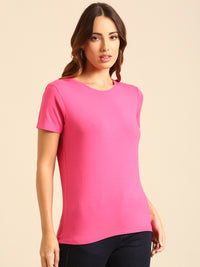T-Shirt Regular Sleeve-Pink - De Moza