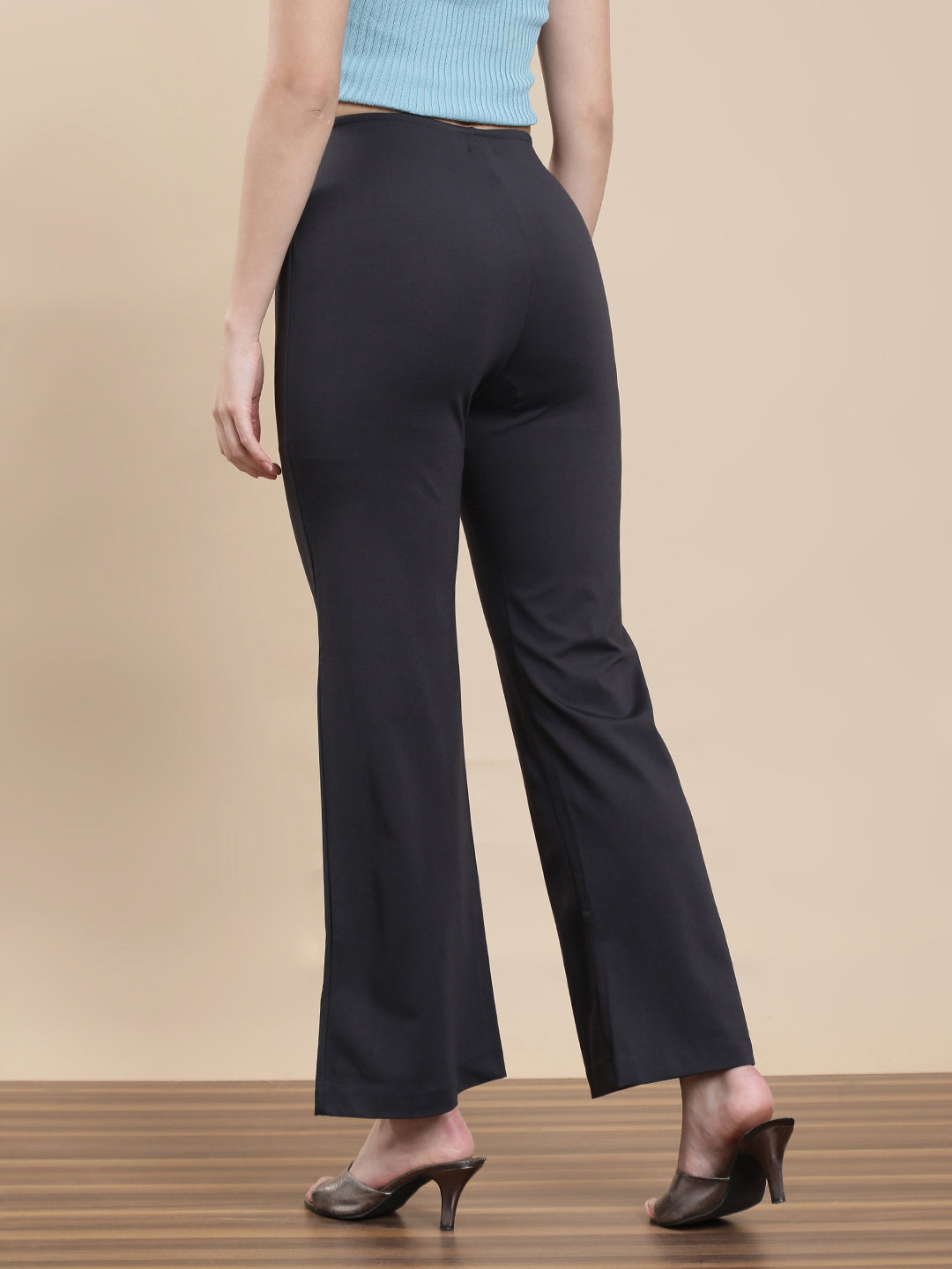 De Moza Women Casual Tregging Dark Grey