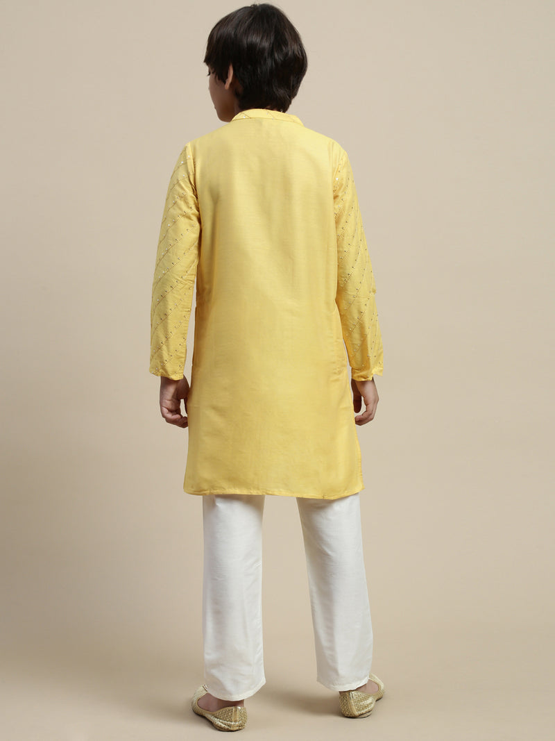 PIPIN Boys Kurta Yellow