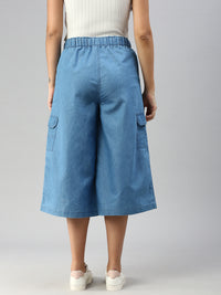 De Moza Women Culottes Light Blue