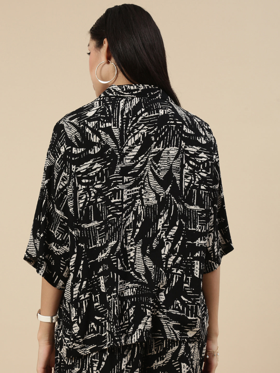 Co-ord Set (Top & Palazzo) - Black