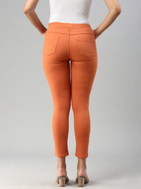 De Moza Women Jegging Rust Orange