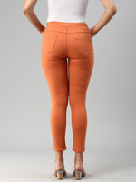 De Moza Women Jegging Rust Orange