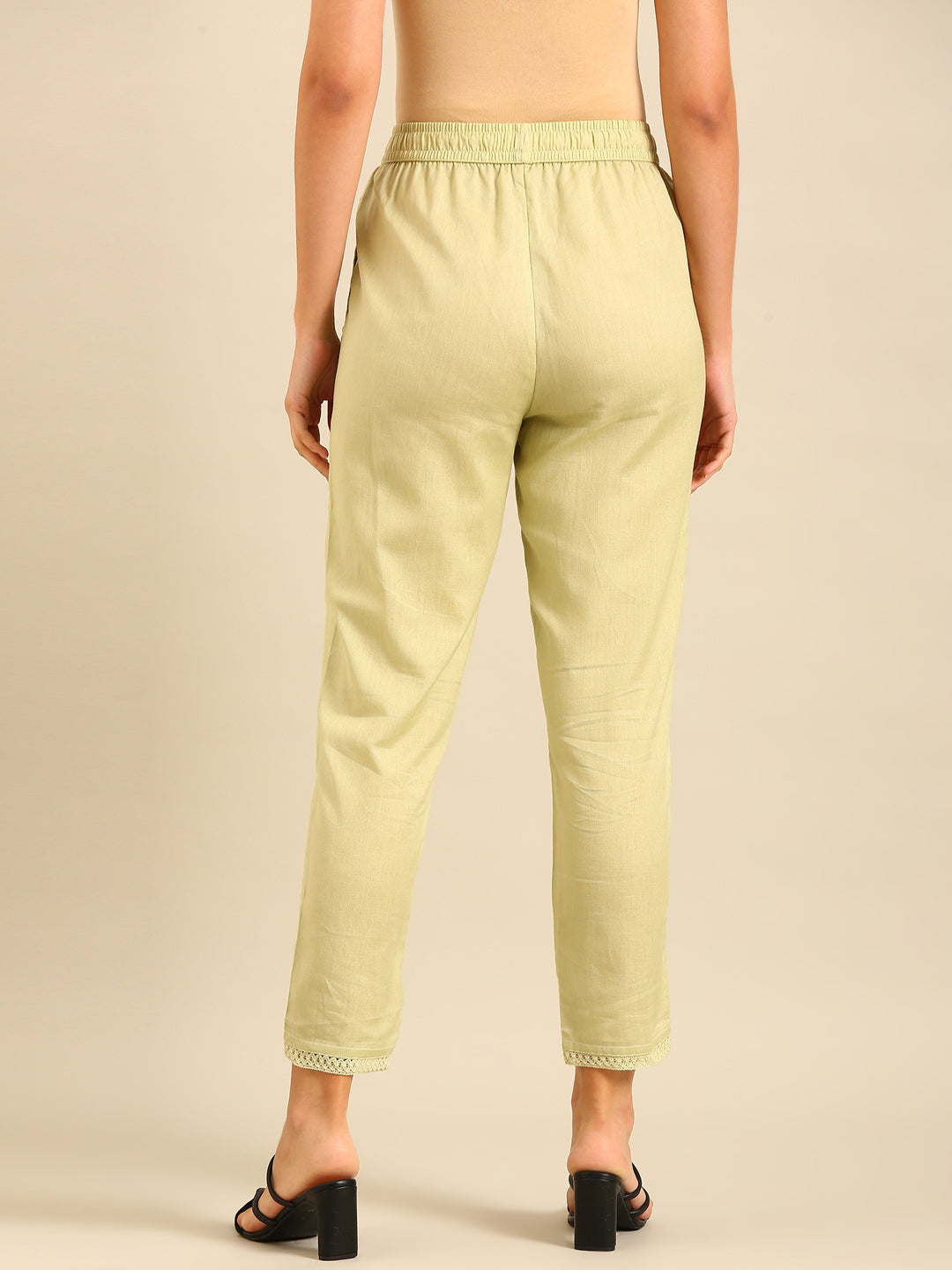 Cigarette Pants-Mint Green - De Moza