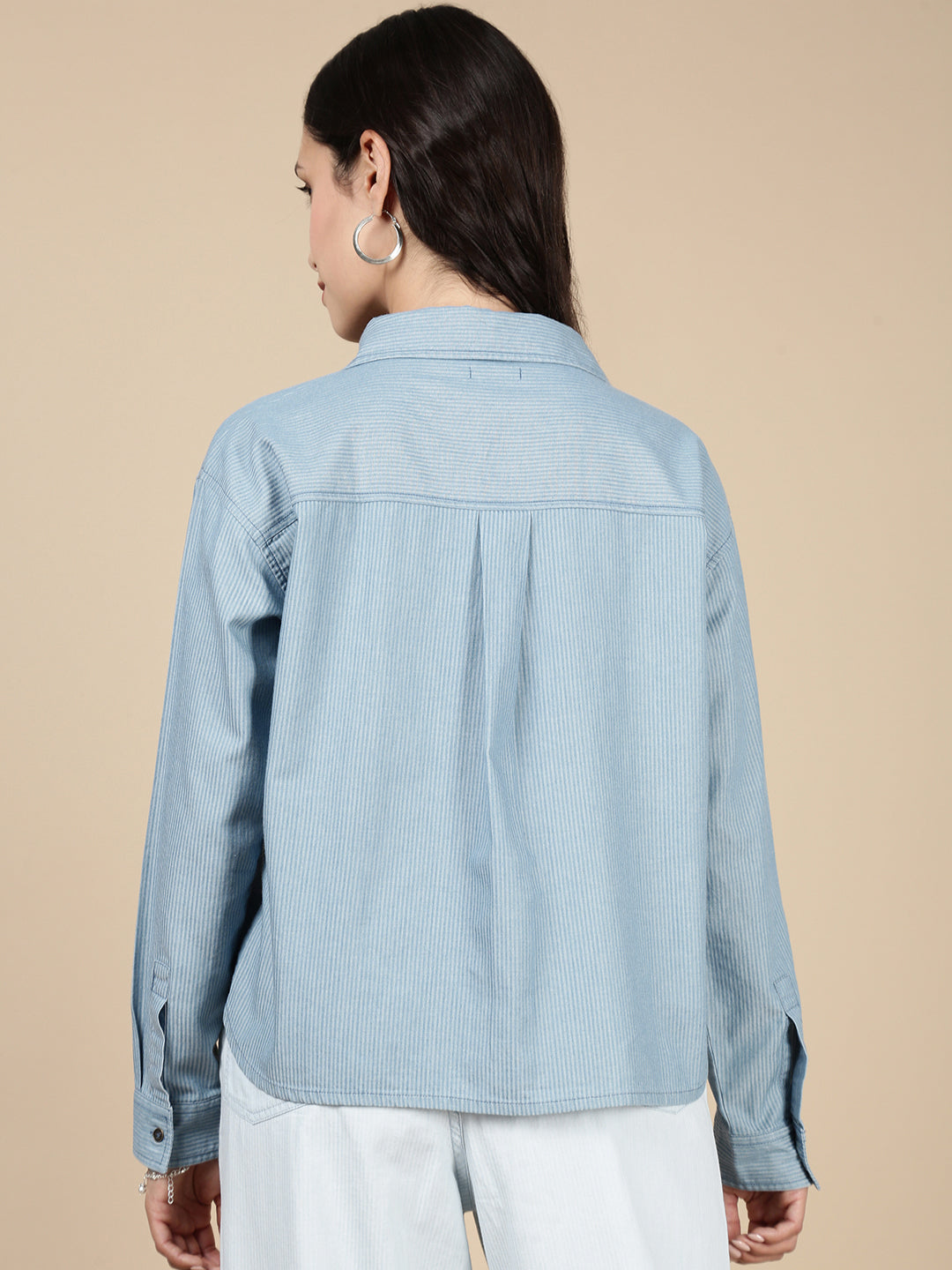 Denim Shirt-Mid Blue