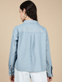 Denim Shirt-Mid Blue