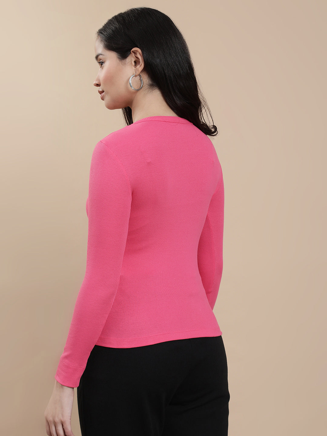 De Moza Women Casual Top Fuchsia