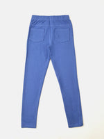 De Moza Girls Solid Jegging Royal Blue