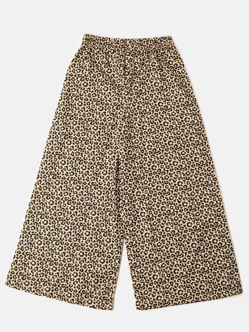 De Moza Girls Printed Palazzo Black