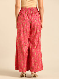 Palazzo All Over Print-Coral - De Moza