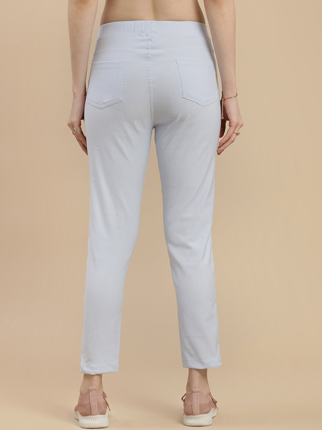 De Moza Women's Casual Jegging Ice blue - De Moza